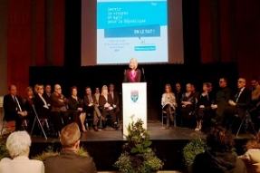 Notre seul parti, mon seul parti, c'est Montbard ! Un credo porté par Laurence Porte lors de sa cérémonie de voeux...